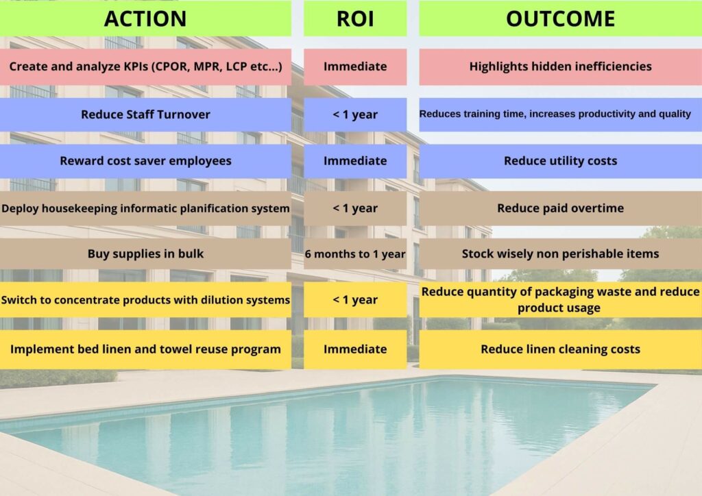 Housekeeping Reduce Cost
