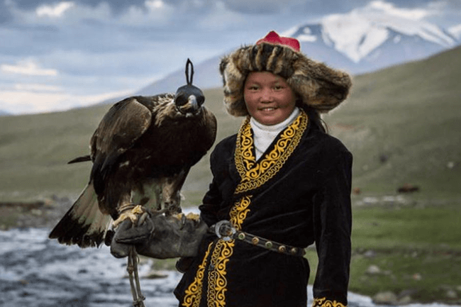 Eagle Huntress in Mongolia Golden Eagle Festival